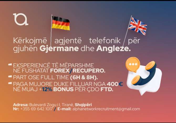 Njoftime Pune agjente