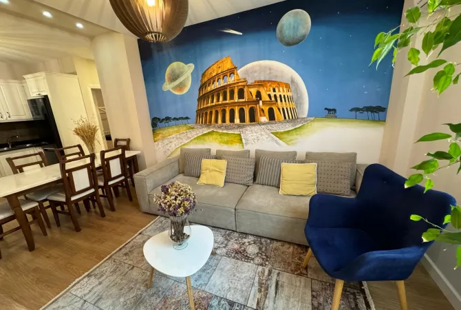 Shtepi me qera Apartament ne Tirane, 2+1, Mobilimi E mobiluar, Pagesa 65,000  Leke.