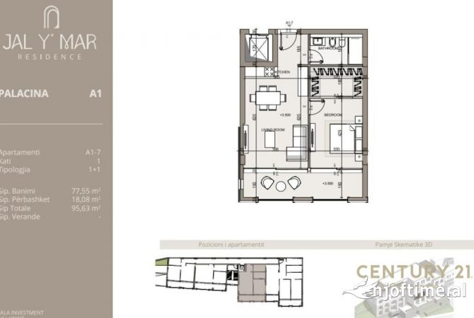 Shtepi ne shitje 1+1 ne Vlore - 345,500 Euro