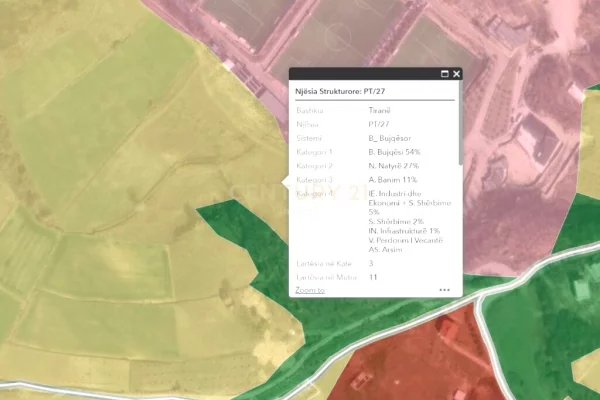 Truall ose Toke  ne Tirane - 360,000 Euro