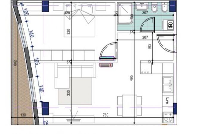 Shtepi ne shitje 1+1 ne Tirane - 172,270 Euro