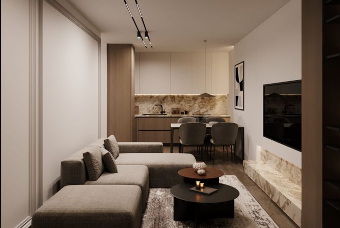 Shtepi ne shitje Apartament ne Tirane, 1+1, Mobilimi Bosh, pa mobiluar, Pagesa 172,270  Euro.