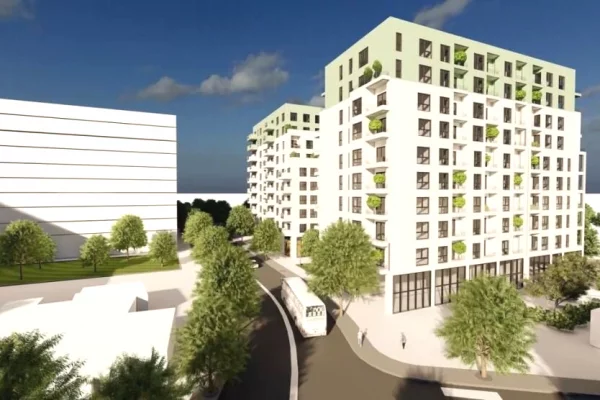 Shitet apartament 1+1 – Viva 2, prane delijorgjit