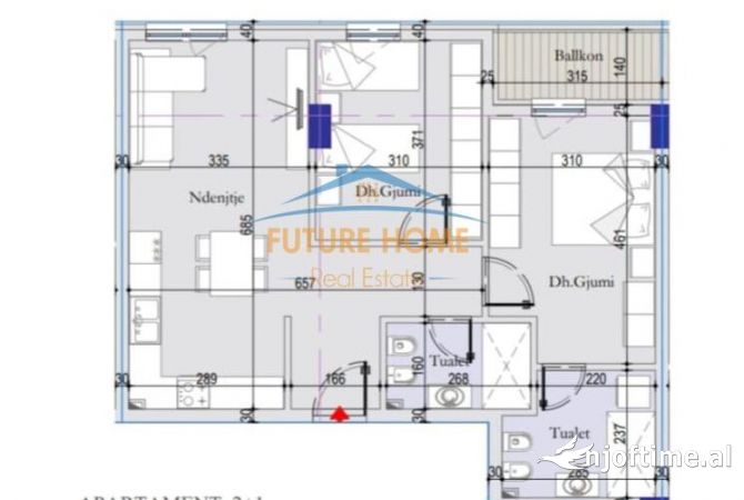 Shtepi ne shitje 2+1 ne Tirane - 108,000 Euro