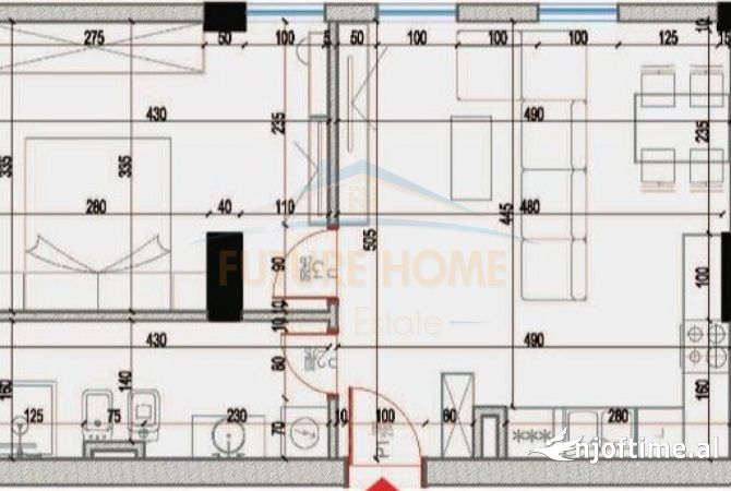 Shtepi ne shitje 1+1 ne Tirane - 166,320 Euro