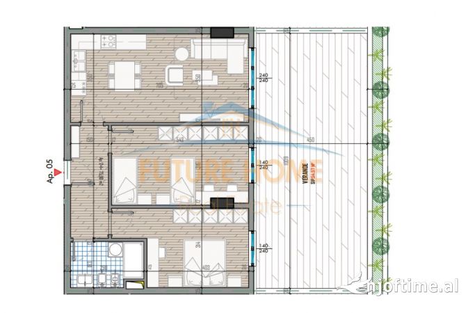 Shtepi ne shitje 2+1 ne Tirane - 141,000 Euro