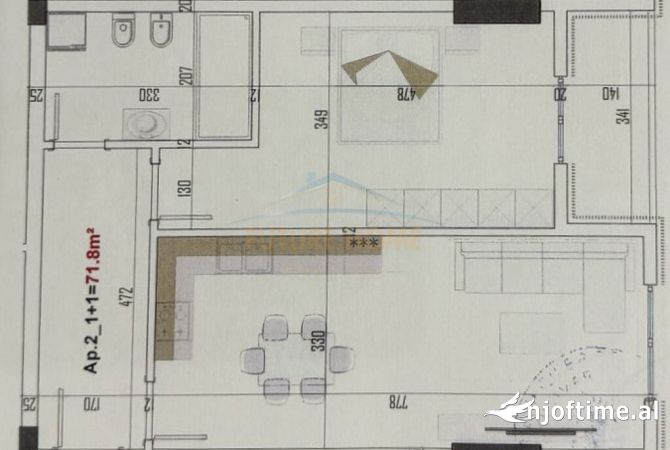 Shtepi ne shitje 1+1 ne Tirane - 100,380 Euro