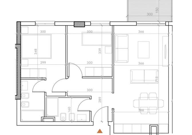 Shtepi ne shitje Apartament ne Tirane, 2+1, Mobilimi E mobiluar, Pagesa 200,000  Euro.