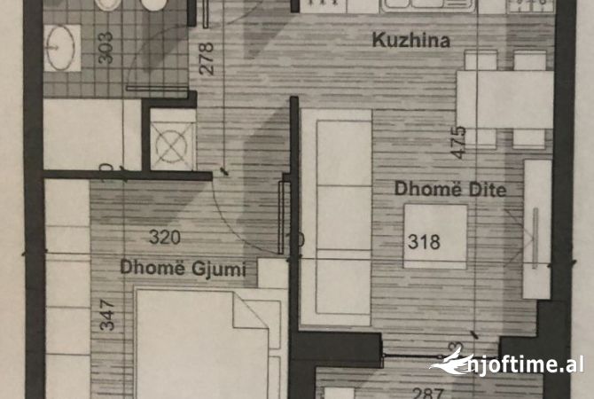 Shtepi ne shitje 1+1 ne Tirane - 62,000 Euro