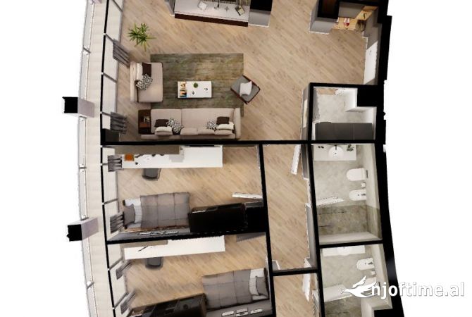 Shtepi me qera 3+1 ne Tirane - 2,500 Euro