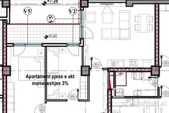 Shtepi ne shitje 2+1 ne Tirane - 173,200 Euro