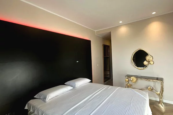 Shtepi me qera Apartament ne Tirane, 1+1, Mobilimi E mobiluar, Pagesa 1,300  Euro.