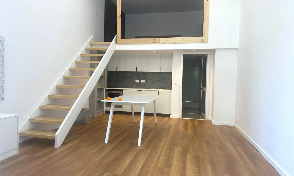 Shtepi ne shitje Duplex(shtepi me 2 kate) ne Tirane, 1+1, Mobilimi Pjeserisht e mobiluar, Pagesa 155,000  Euro.