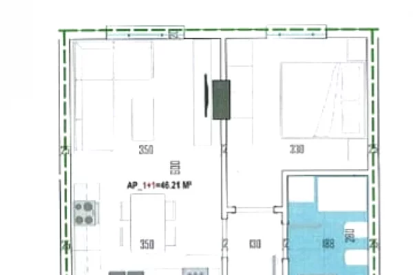 Appartamento in vendita a Tirana 1+1, Vuoto