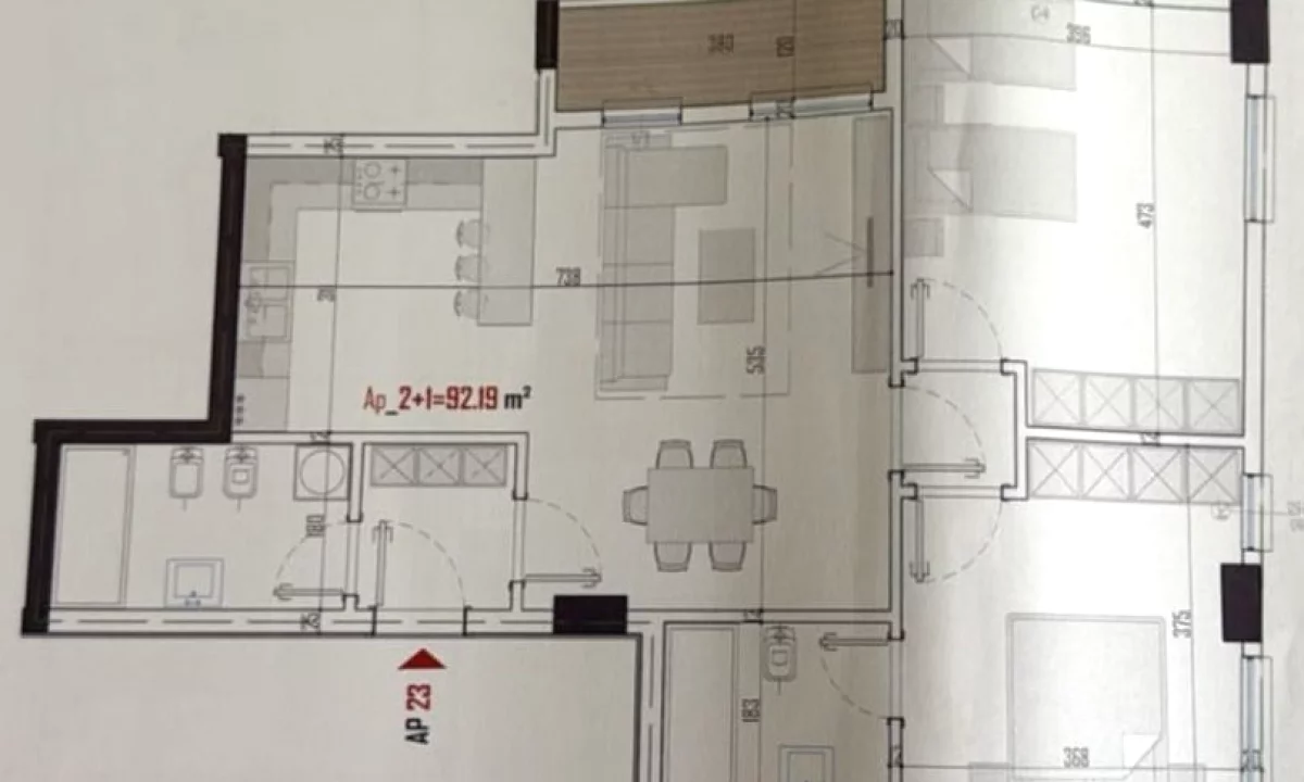 Apartment for sale in Tirana 2+1, Emty