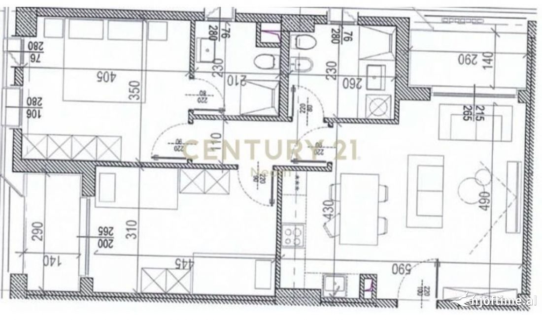Apartment for sale in Tirana 2+1, Emty