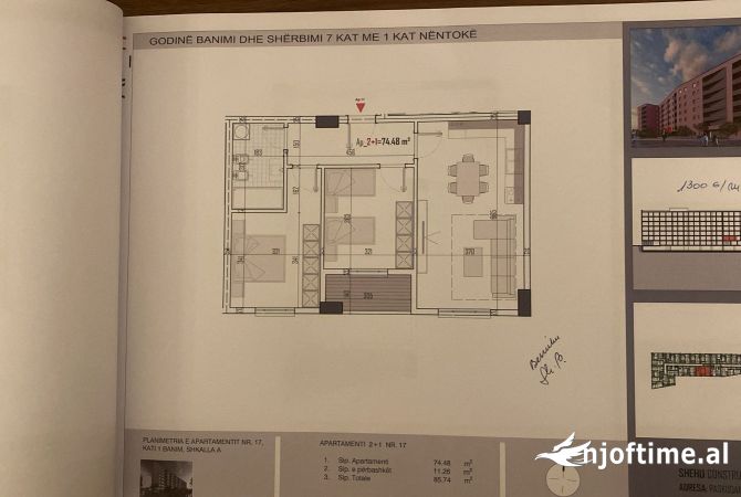 Shtepi ne shitje 2+1 ne Tirane - 85,000 Euro