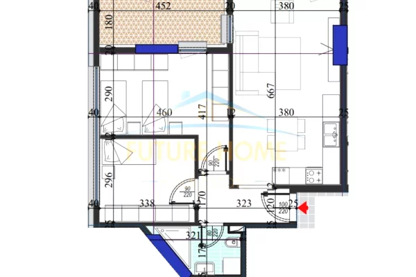 House for Sale 2+1 in Tirana - 174,700 Euro