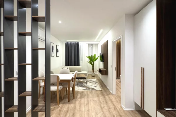 Shtepi ne shitje Apartament ne Tirane, 1+1, Mobilimi E mobiluar, Pagesa 178,000  Euro.