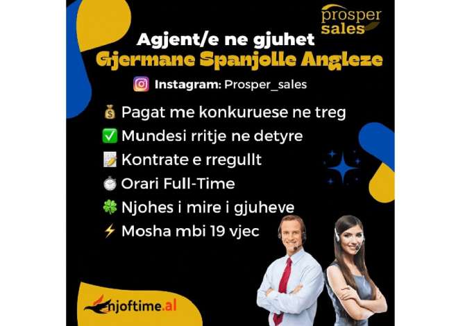 Njoftime Pune Operator/e telefonik