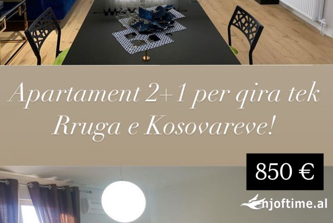 Shtepi me qera 2+1 ne Tirane - 850 Euro