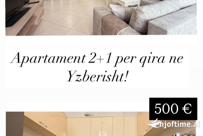 Shtepi me qera 2+1 ne Tirane - 500 Euro