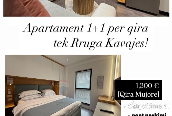 Shtepi me qera 1+1 ne Tirane - 1,200 Euro