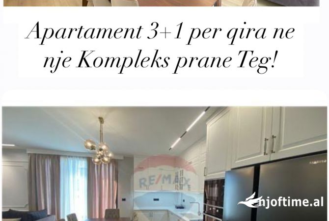 Shtepi me qera 3+1 ne Tirane - 2,300 Euro