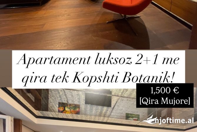 Shtepi me qera 2+1 ne Tirane - 1,500 Euro