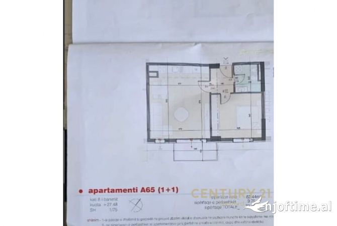 Shtepi ne shitje 1+1 ne Tirane - 75,000 Euro