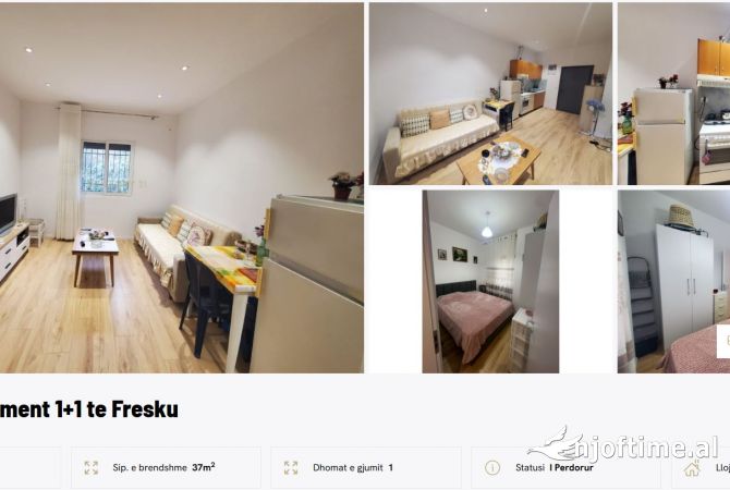 Shtepi ne shitje 1+1 ne Tirane - 55,000 Euro