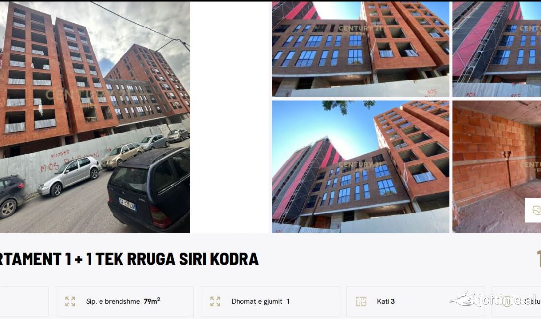 Shtepi ne shitje Apartament ne Tirane, 1+1, Mobilimi Bosh, pa mobiluar, Pagesa 108,000  Euro.