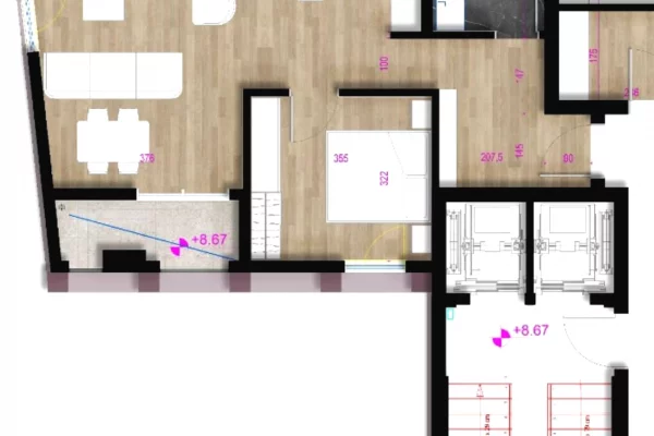 House for Sale 1+1 in Tirana - 23,600,000 Leke