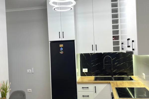 Shtepi ne shitje Apartament ne Tirane, 1+1, Mobilimi E mobiluar, Pagesa 199,000  Euro.