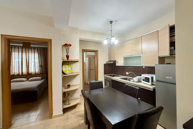 Shtepi me qera Apartament ne Tirane, 1+1, Mobilimi E mobiluar, Pagesa 500  Euro.