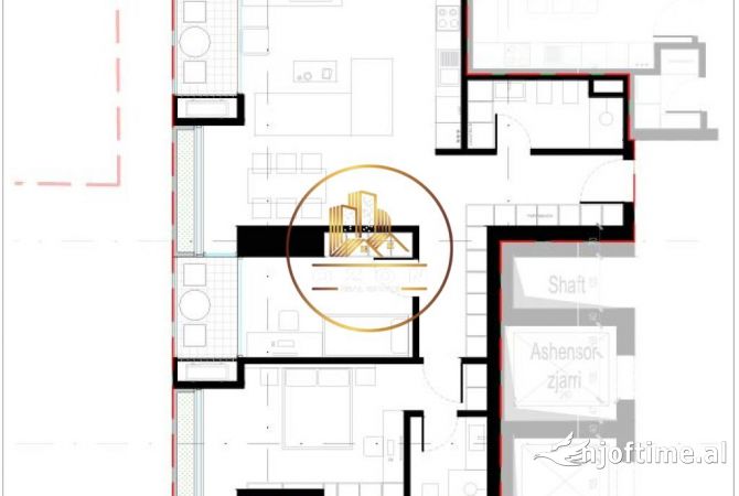 Shtepi ne shitje Apartament ne Tirane, 2+1, Mobilimi Bosh, pa mobiluar, Pagesa 220,675  Euro.