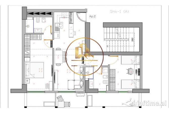 Apartament 2+1+2 per biznes me qira ne Tirana Garden Building, Rruga e Kavajes!