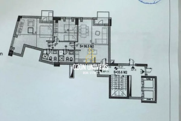 Shtepi ne shitje Apartament ne Tirane, 2+1, Mobilimi Bosh, pa mobiluar, Pagesa 401,800  Euro.