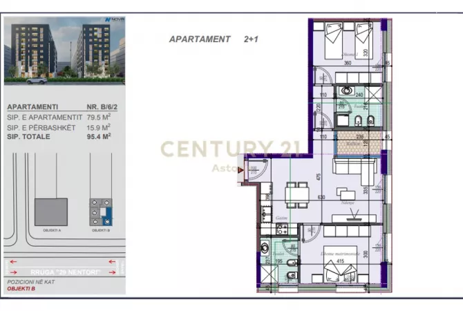 Shtepi ne shitje 2+1 ne Tirane - 114,500 Euro