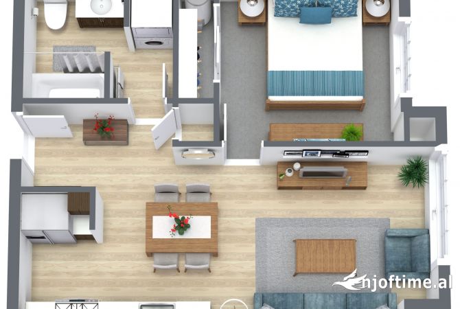 Shtepi ne shitje 1+1 ne Tirane - 98,000 Euro