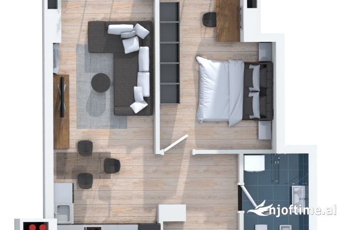 Shtepi ne shitje 1+1 ne Tirane - 89,000 Euro