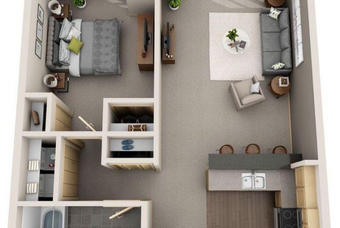 Shtepi ne shitje 1+1 ne Tirane - 95,000 Euro