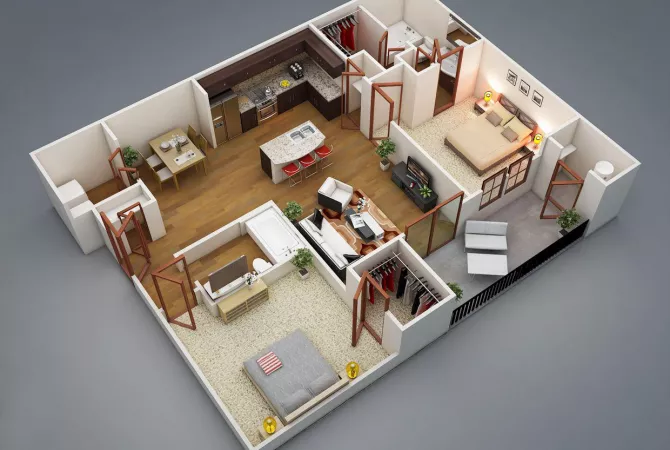 Shtepi ne shitje 2+1 ne Tirane - 150,000 Euro
