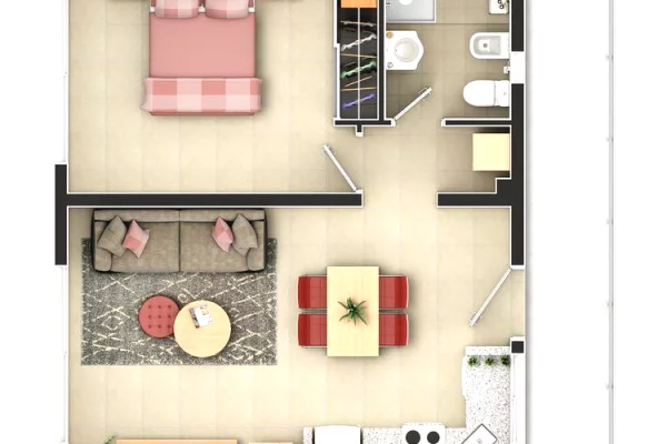 Shtepi ne shitje 1+1 ne Tirane - 97,000 Euro