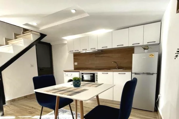 Rruga E Durresit , apartament 1+1 me qera.(duplex)