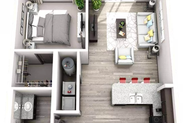 Zona: Ish Fusha e Aviacionit, shitet apartament 1+1.