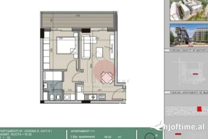 Shtepi ne shitje 1+1 ne Tirane - 66,000 Euro