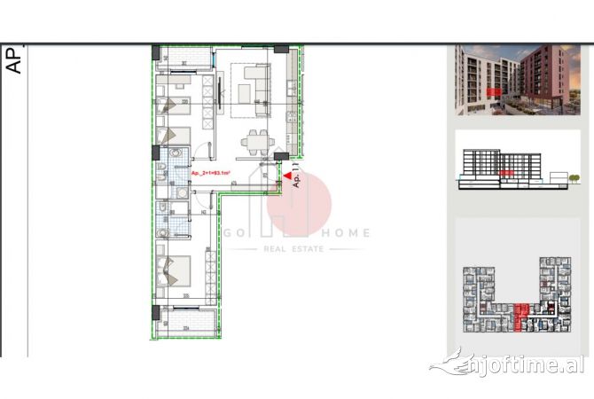 Shtepi ne shitje 2+1 ne Tirane - 104,440 Euro