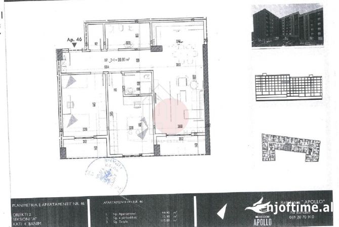 House for Sale 2+1 in Tirana - 90,000 Euro