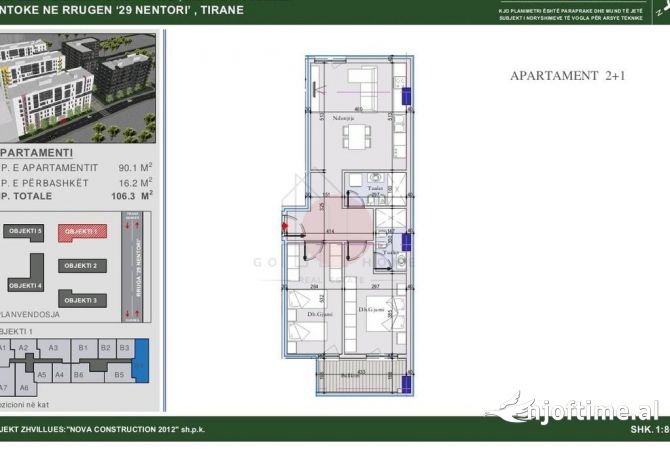 Casa in vendita 2+1 a Tirana - 116,900 Euro